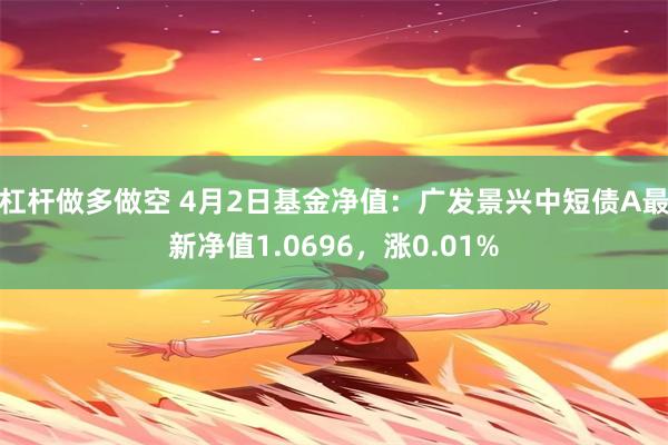 杠杆做多做空 4月2日基金净值：广发景兴中短债A最新净值1.0696，涨0.01%