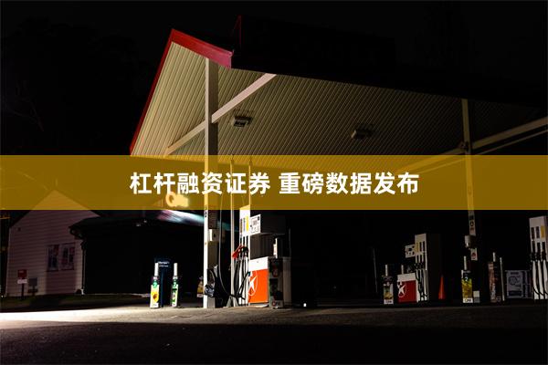 杠杆融资证券 重磅数据发布